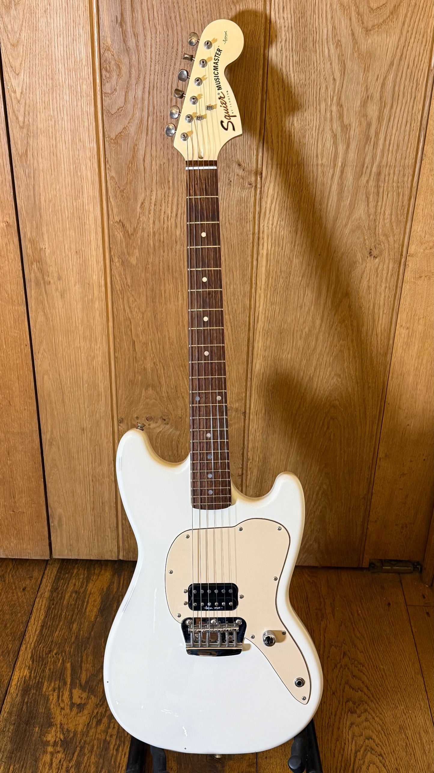 Squier Musicmaster VistaTone – Aged Olympic White (1997)